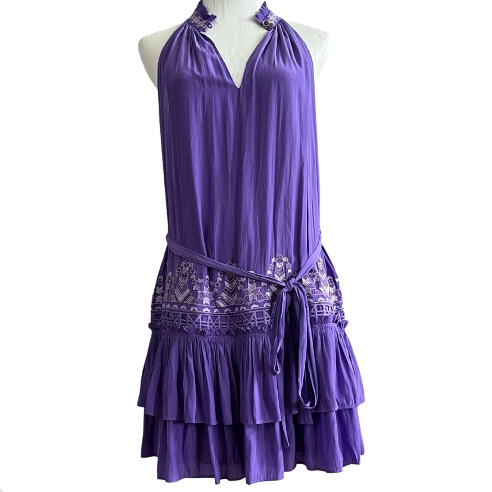 New Ramy Brook Angeline Passion Purple Mini Dress Size S Retail $475 - Picture 3 of 14